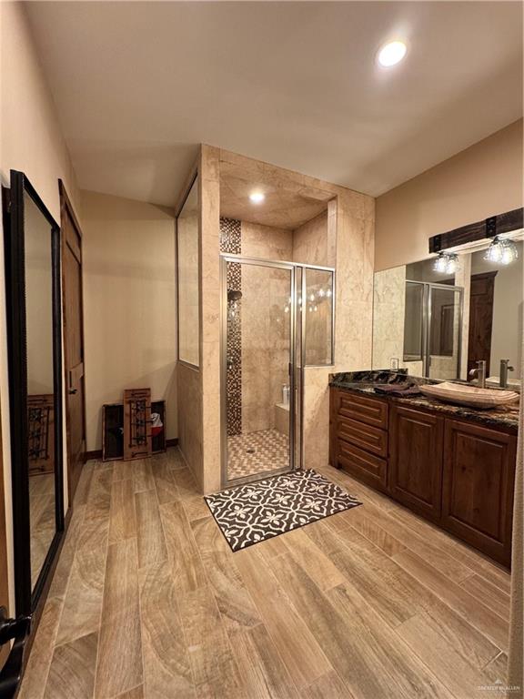 290 Fm 2844 Road Rio Grande City, TX 78582 - Photo 14 of 25 Bathroom with vanity and a shower with shower door