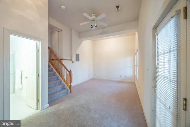 a view of an entryway with staircase