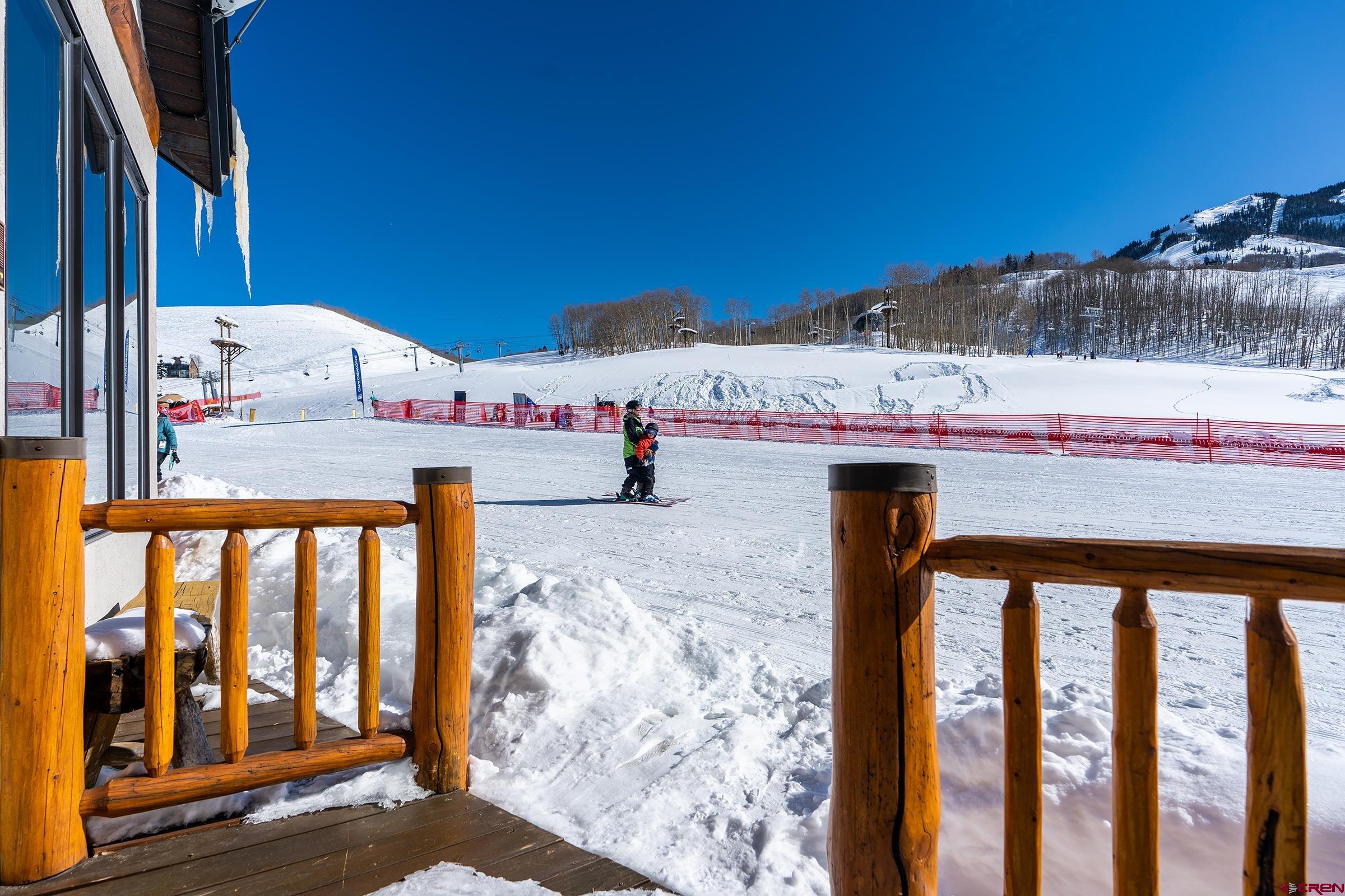 16 Snowmass Road, Unit 4 Crested Butte, CO 81225 - Photo 5 of 35 a view of a balcony with an outdoor space