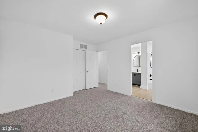 a view of an empty room