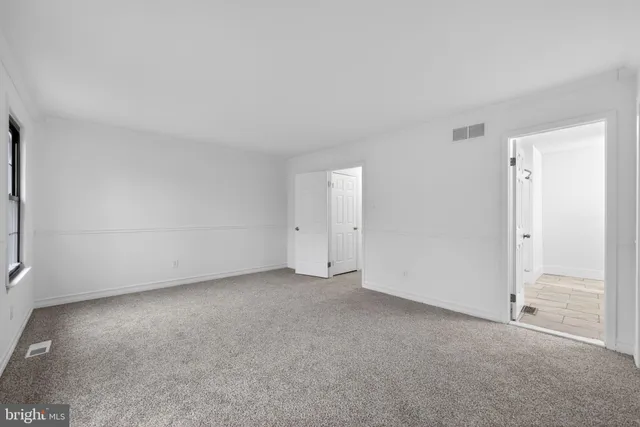 a view of an empty room