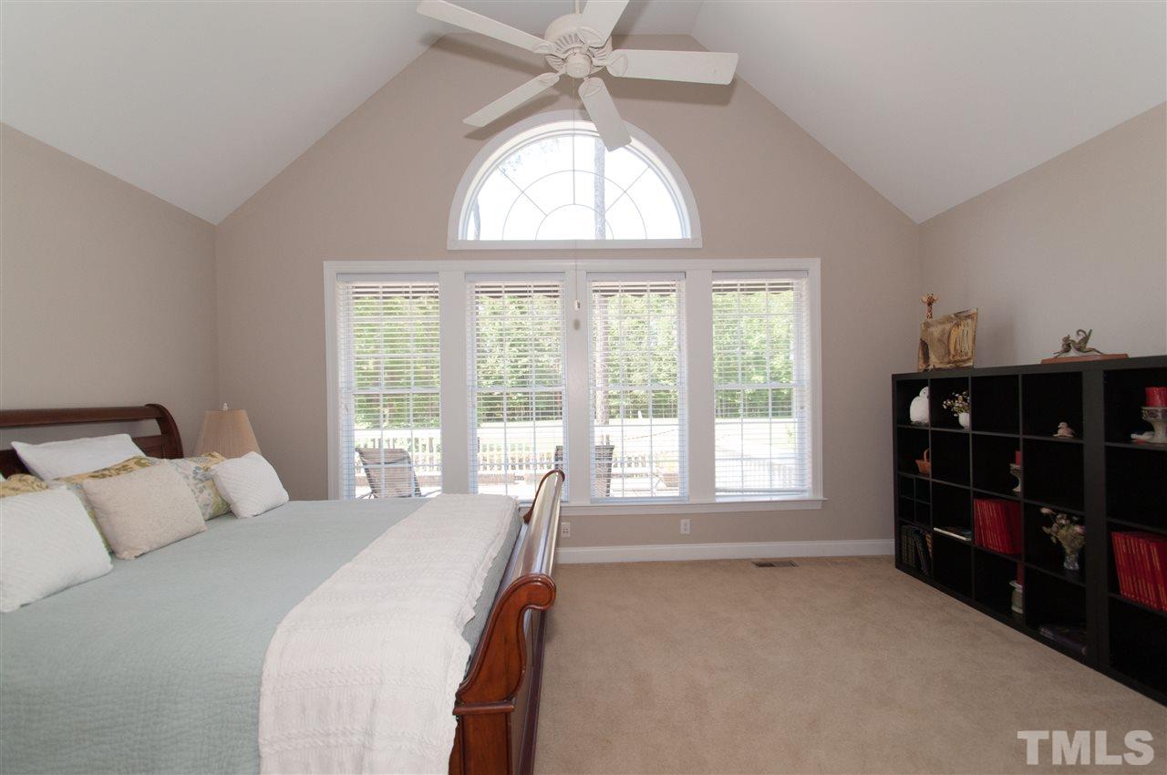 9515 Brookchase Drive Raleigh, NC 27617 - Photo 12 of 24 Vaulted master with great view of golf course