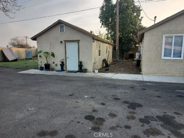 a view of a house with a patio