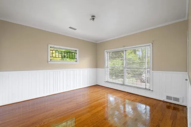 a view of an empty room