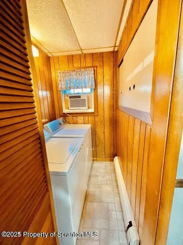 a view of a bathroom with a tub