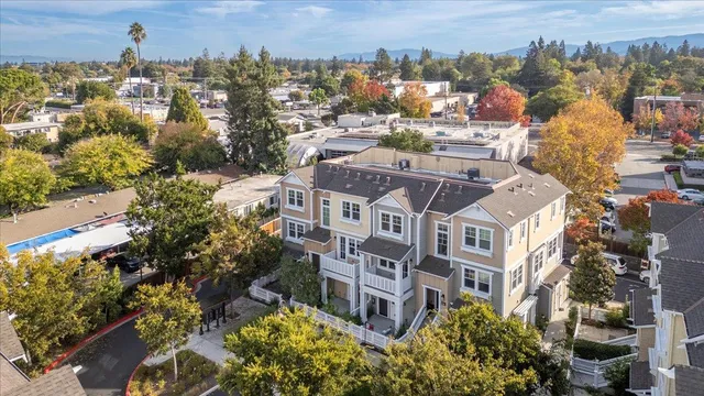 a view of a city with tall buildings