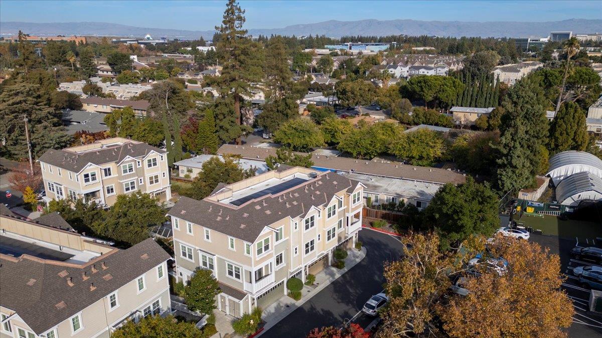 2041 Atlas Loop Mountain View, CA 94043 - Photo 48 of 51 an aerial view of multiple houses with a yard