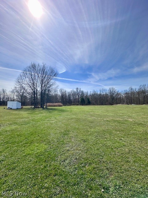 8742 Henderson Road Diamond, OH 44412 - Photo 35 of 37 View to rear of property including shed (2025) and fire pit
