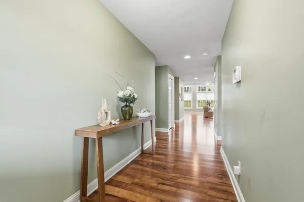 a view of a kitchen and dining room