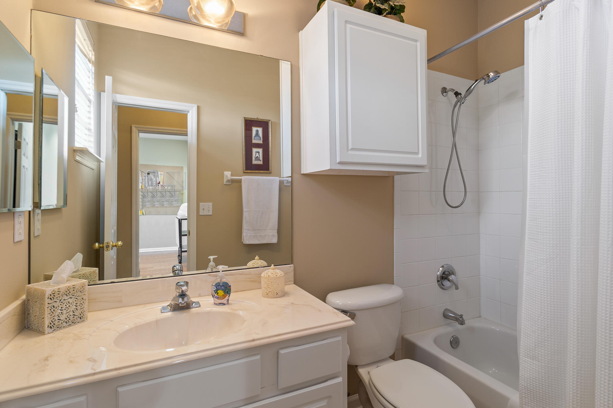 1508 Hackberry Court St. Johns, FL 32259 - Photo 29 of 47 a bathroom with a sink toilet vanity and shower