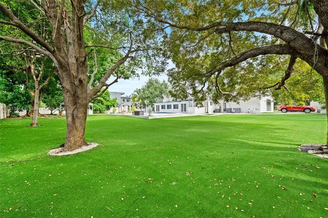 a front view of a house with entertaining space