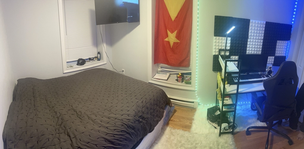 2 Woodbine Street, Unit 2 Boston, MA 02119 - Photo 20 of 26 a bed room with a bed and mirror