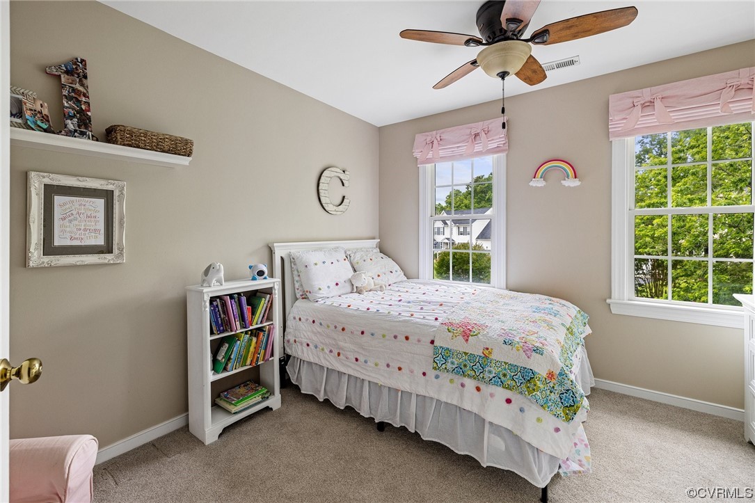 2136 Ridgefield Green Way Henrico, VA 23233 - Photo 27 of 35 4th Bedroom (Middle front), 2 Windows, Single Closet