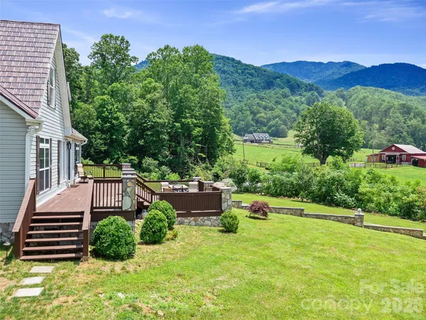 a house view with a garden space