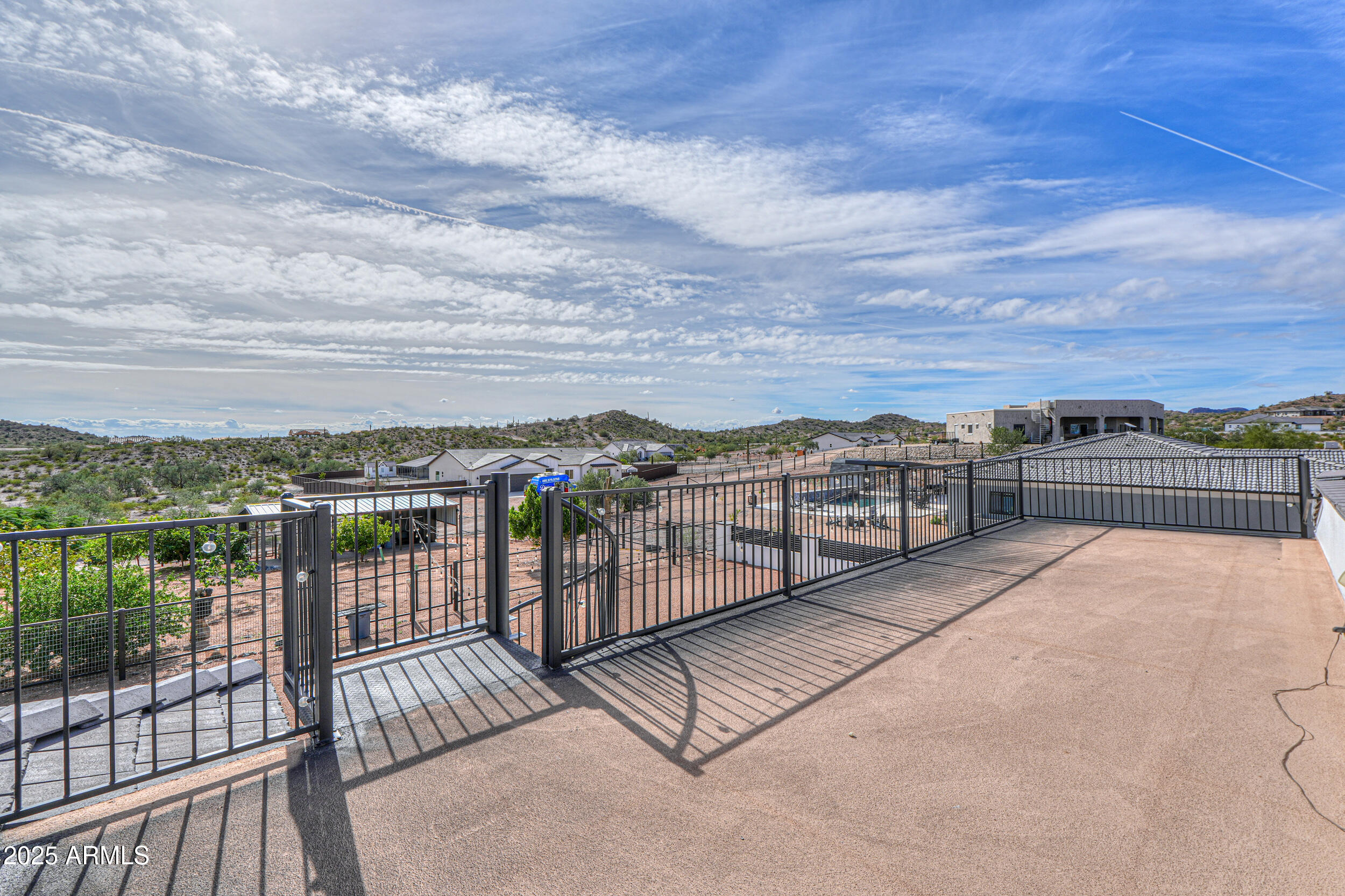 2529 West Magma Road San Tan Valley, AZ 85144 - Photo 60 of 93 a view of a terrace with wooden floor and city view
