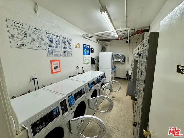 a room with storage and utility