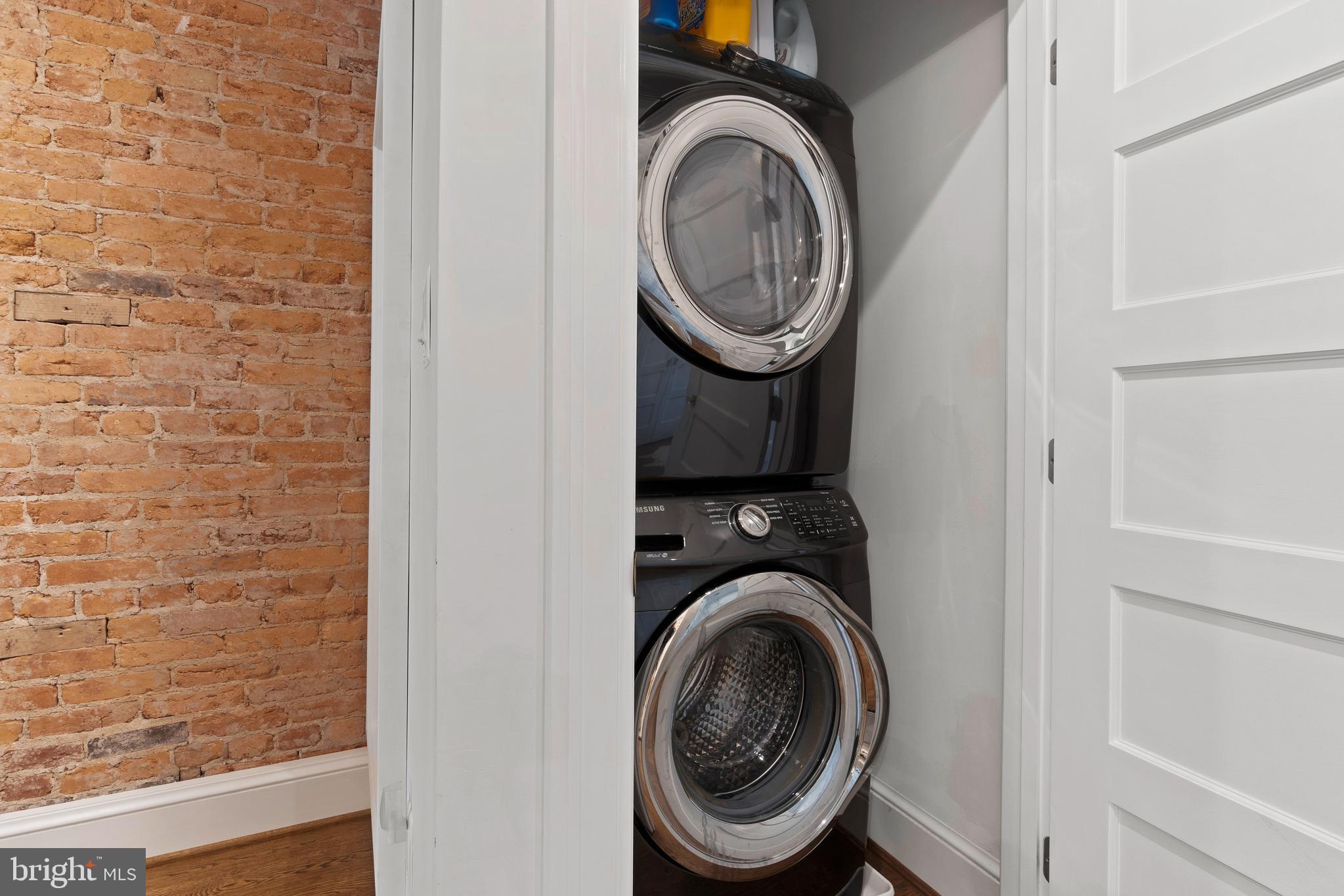 2225 39th Street Northwest Washington, DC 20007 - Photo 22 of 39 Stacked Washer/Dryer upstairs