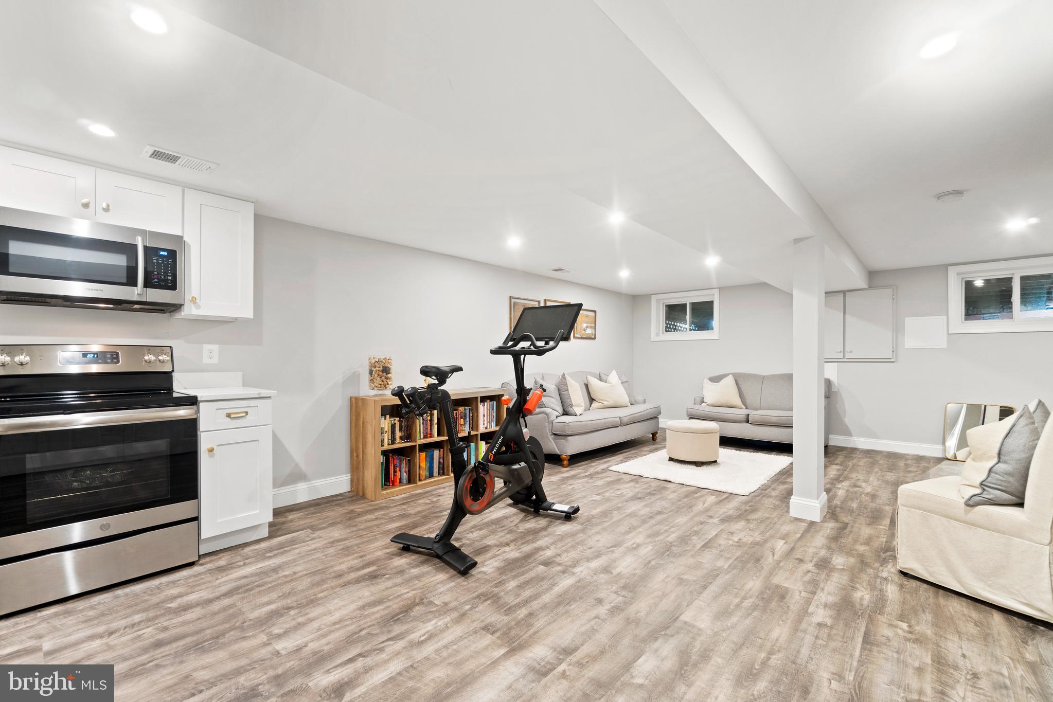 2225 39th Street Northwest Washington, DC 20007 - Photo 27 of 39 Recreation room w/ kitchen