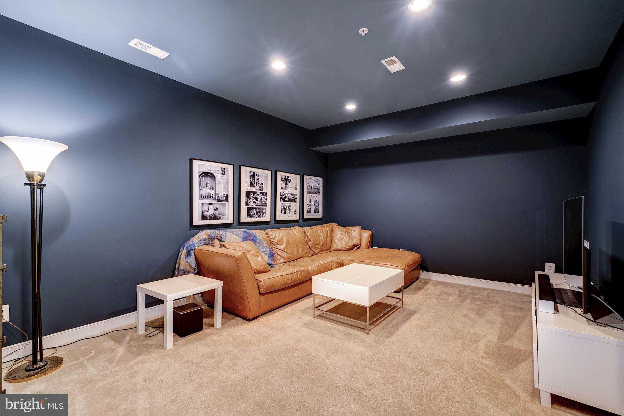 9568 Ament Street Silver Spring, MD 20910 - Photo 25 of 29 Lower Level Media Room
