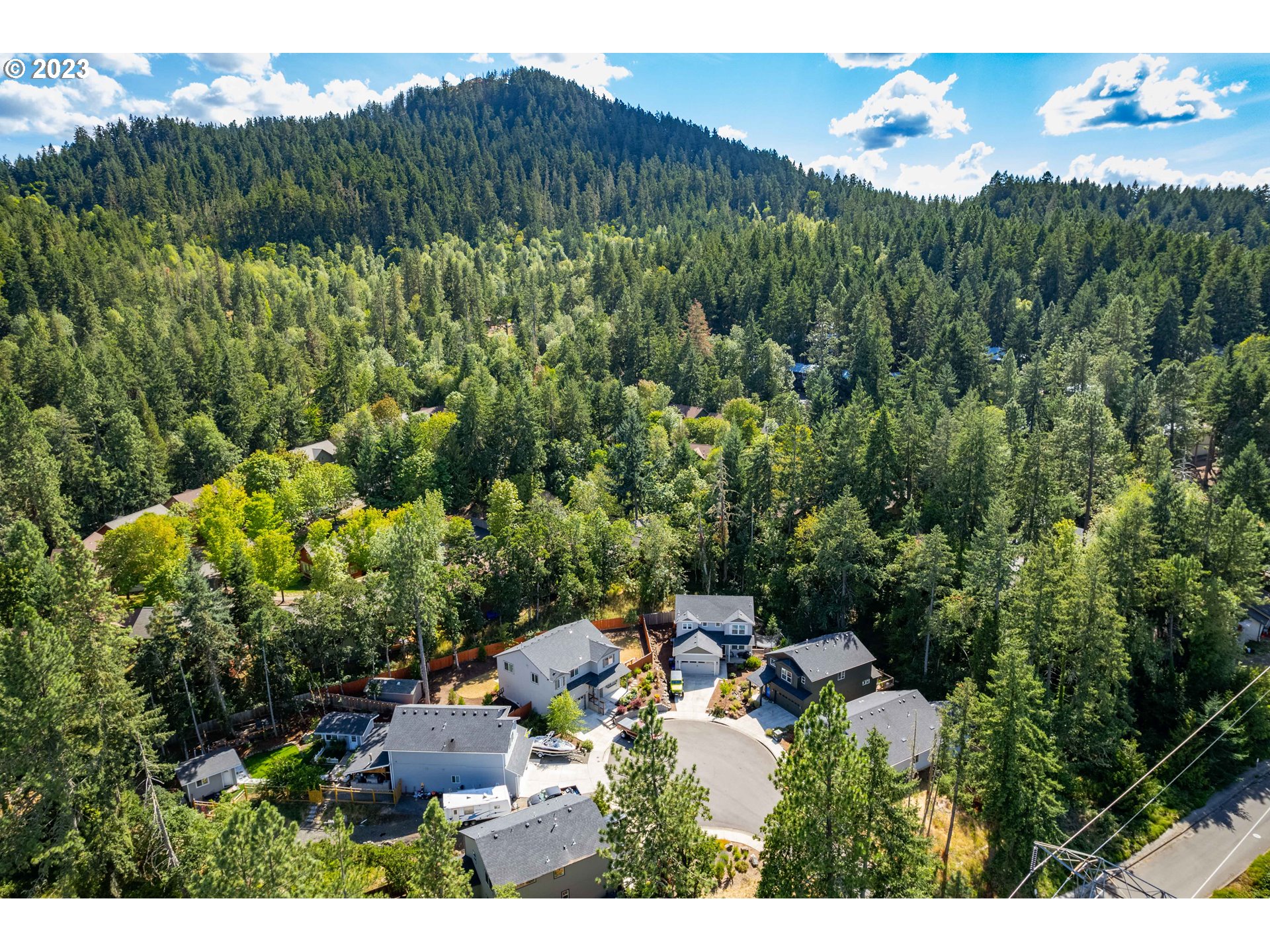 660 Fox Pine Lane Eugene, OR 97405 - Photo 48 of 48 a view of a house with a street lush green forest
