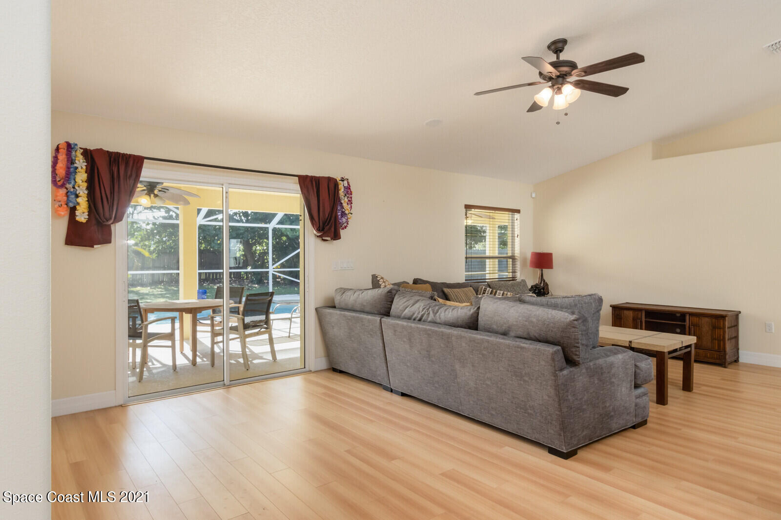 2524 Carmel Road Indialantic, FL 32903 - Photo 12 of 30 a living room with furniture and a large window
