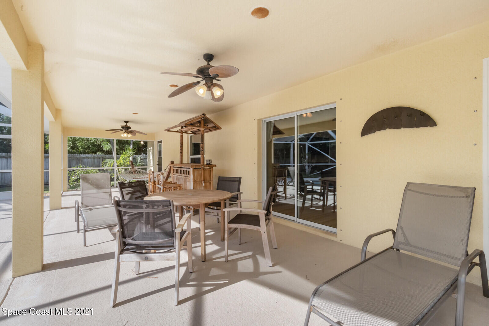 2524 Carmel Road Indialantic, FL 32903 - Photo 22 of 30 a view of a dining room with furniture window and outside view