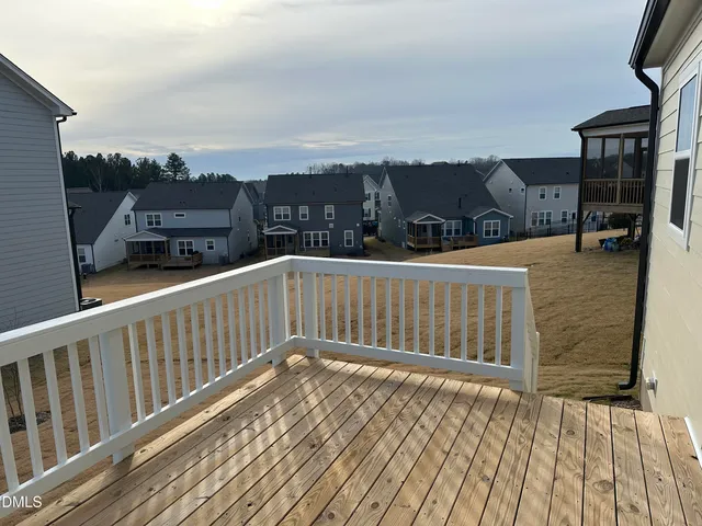 a balcony with view of city