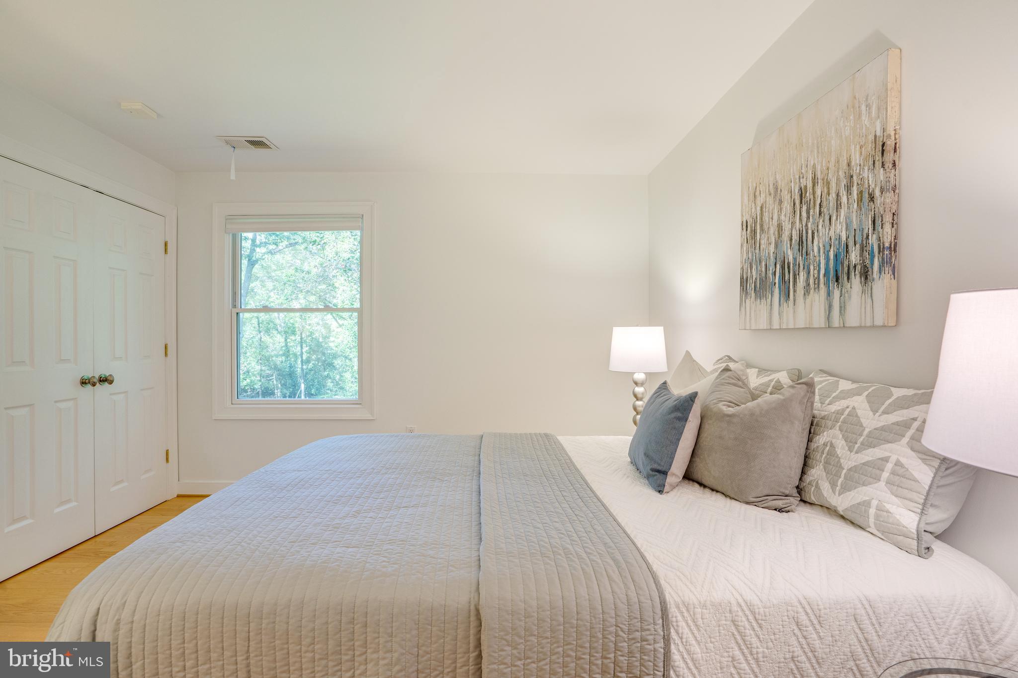 2603 Penny Royal Lane Reston, VA 20191 - Photo 54 of 72 a bedroom with a bed and a painting on the wall