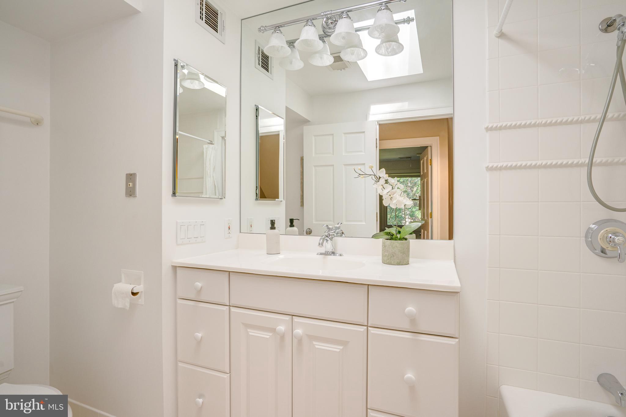 2603 Penny Royal Lane Reston, VA 20191 - Photo 56 of 72 a bathroom with a sink and a mirror