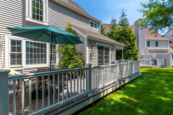 a view of house with patio outdoor seating