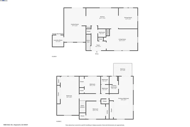 $950,000 | 1800 Weir Drive, Hayward, CA 94541