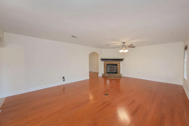 wooden floor in an empty room