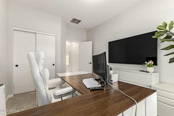 a view of a house with a garden