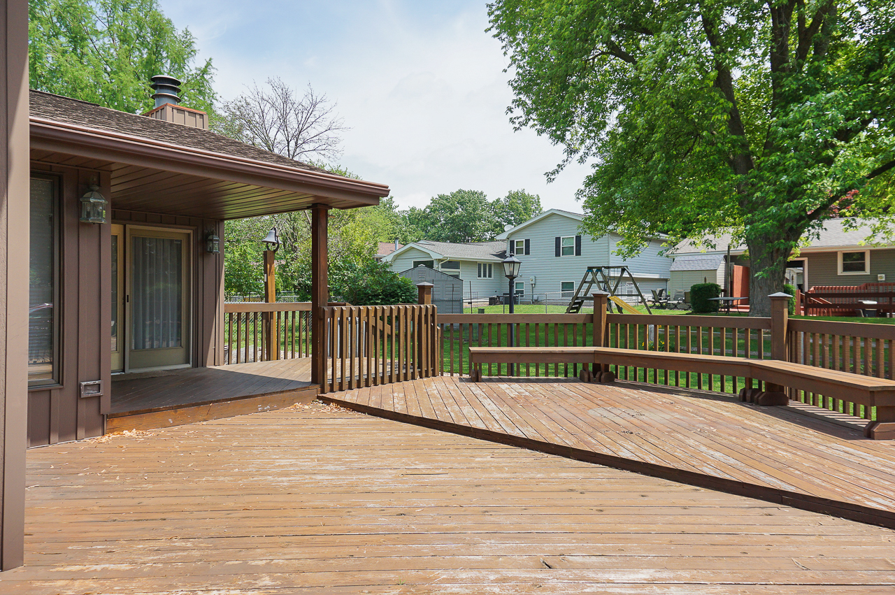 126 South Orr Drive Normal, IL 61761 - Photo 5 of 46 a view of a deck with a floor and fence