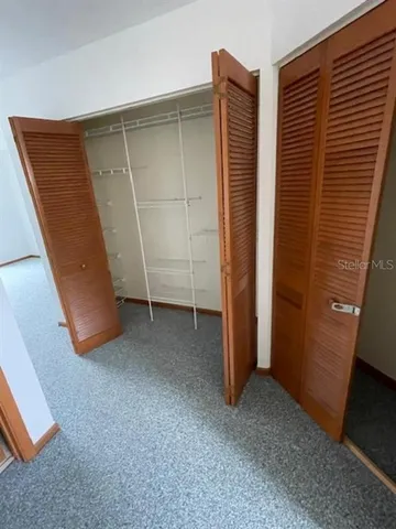 a view of a room with closet