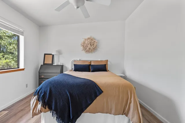 a view of balcony with furniture and wooden deck