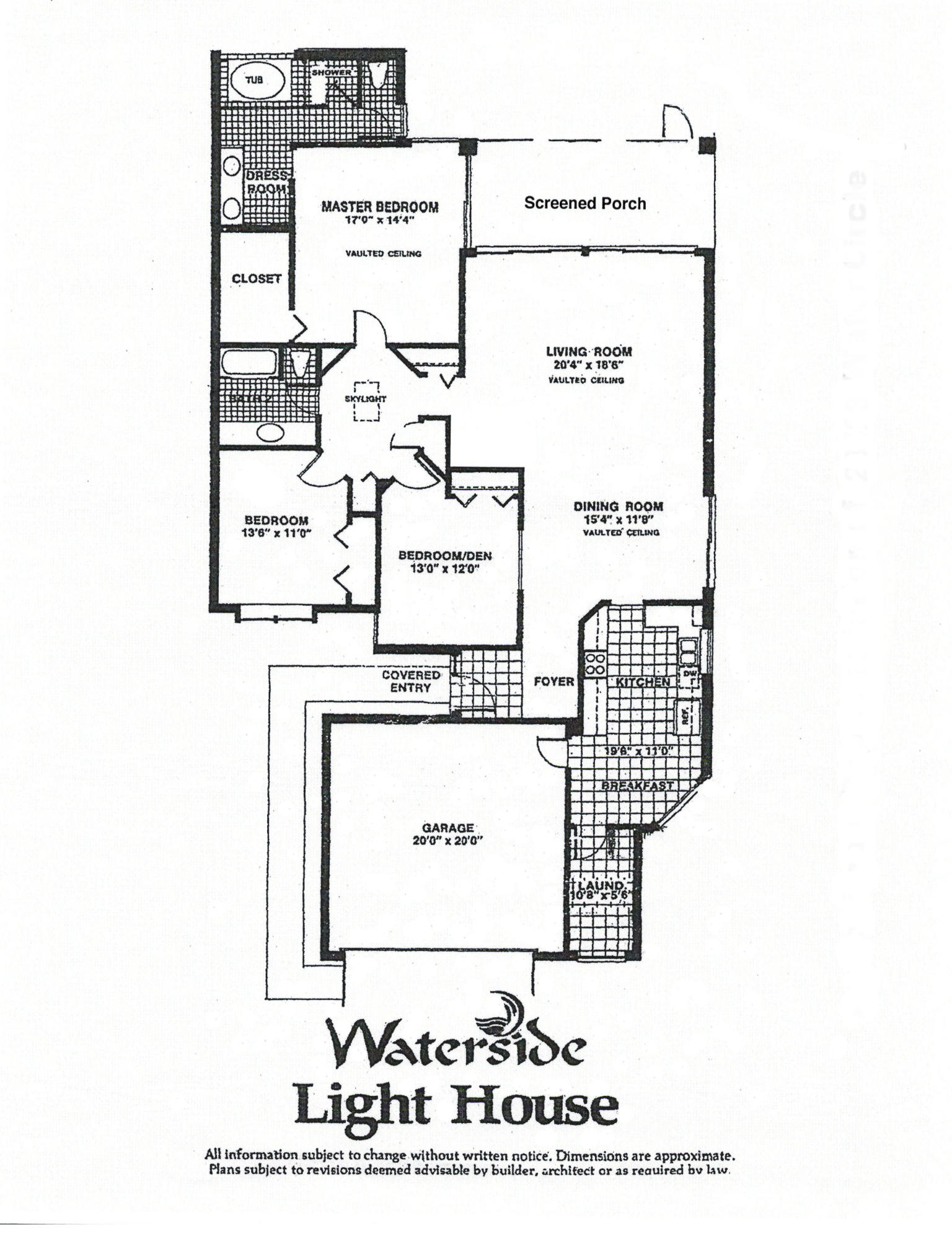 23283 Water Circle Boca Raton, FL 33486 - Photo 33 of 33 Light House Floor Plan