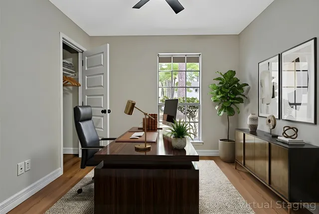 a view of a house with a garden