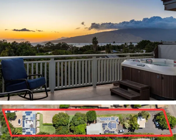 a view of city and mountain