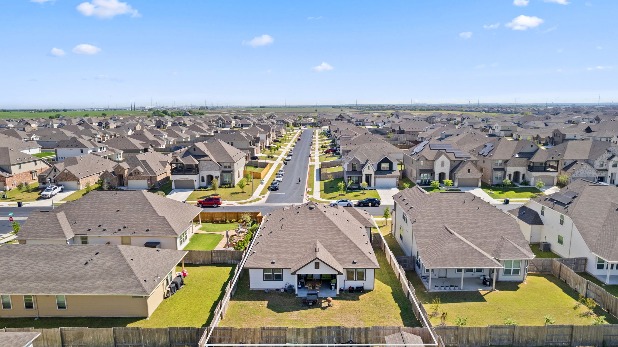 4009 Milano River Road Hutto, TX 78634 - Photo 38 of 39 Aerial view of residential area