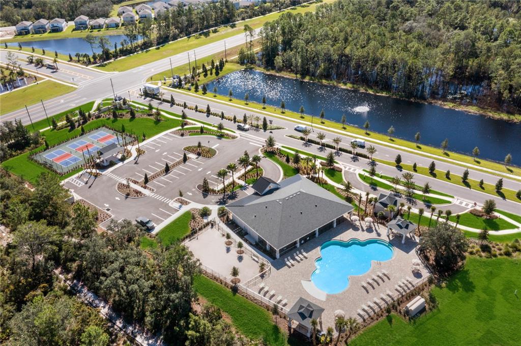 882 Liliana Drive Deland, FL 32724 - Photo 27 of 40 an aerial view of a house with outdoor space and lake view