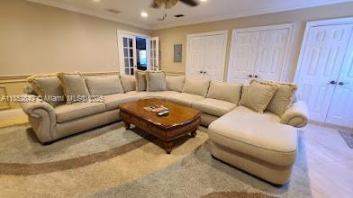 4211 Northeast 25th Avenue Lighthouse Point, FL 33064 - Photo 23 of 29 a living room with furniture and a couch