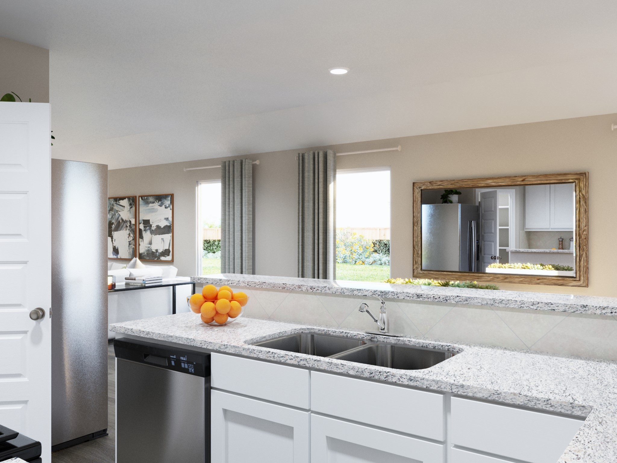 13674 Kit Run Splendora, TX 77372 - Photo 20 of 31 a kitchen with a sink and cabinets