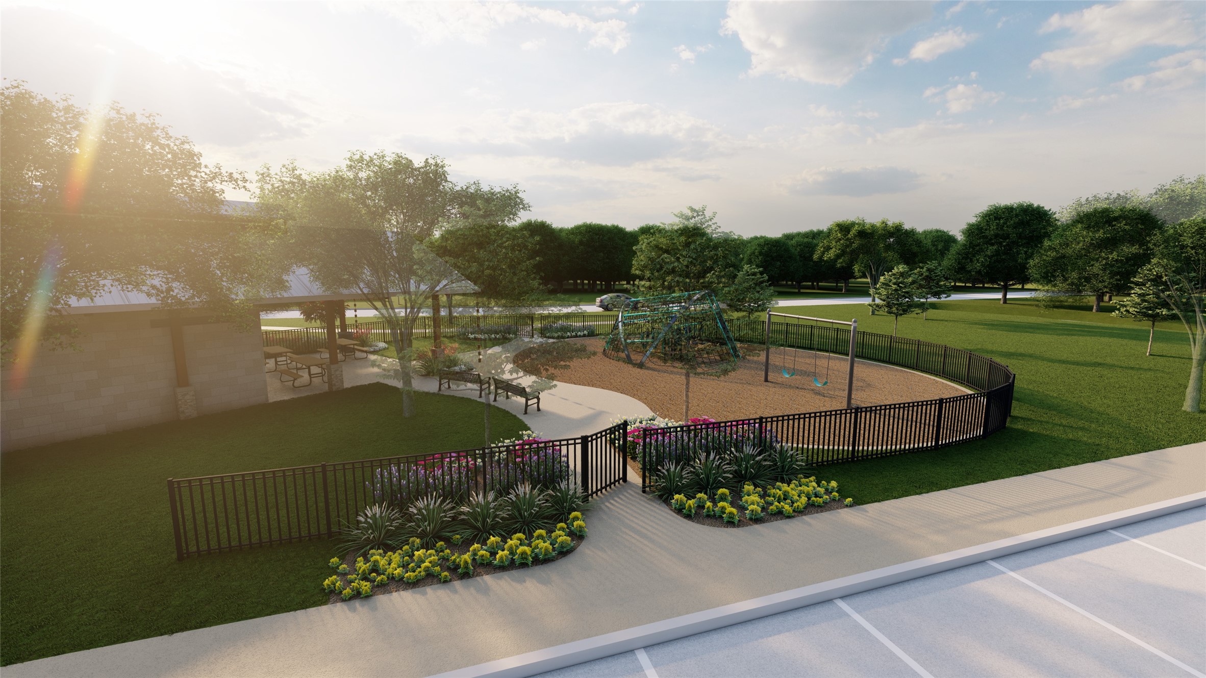 13674 Kit Run Splendora, TX 77372 - Photo 12 of 31 a view of a lake with a yard