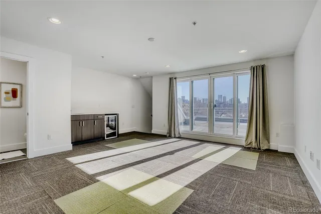 a view of a room with an empty room