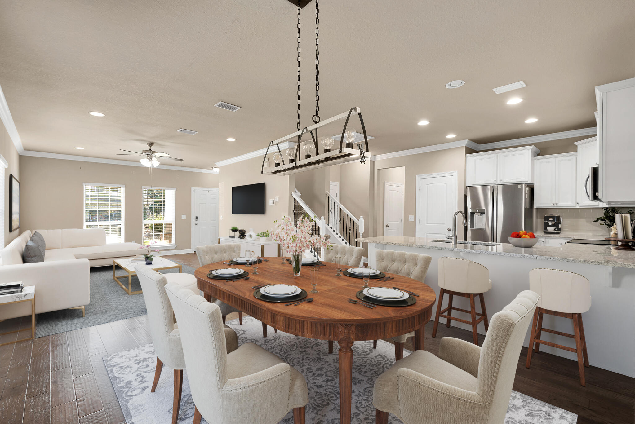 40 Constance Court Santa Rosa Beach, FL 32459 - Photo 12 of 44 a view of a dining room with furniture and wooden floor