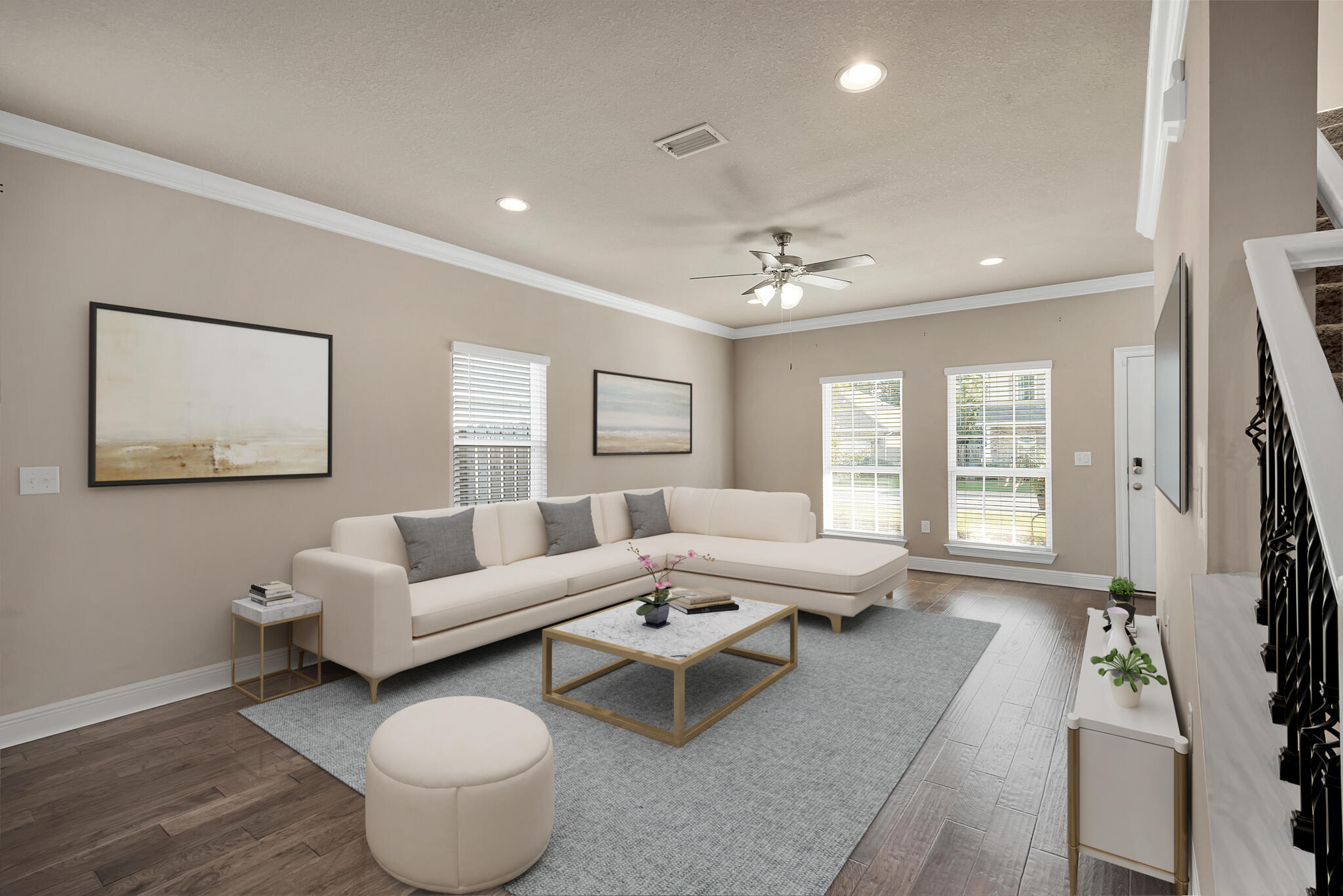 40 Constance Court Santa Rosa Beach, FL 32459 - Photo 15 of 44 a living room with furniture and a large window