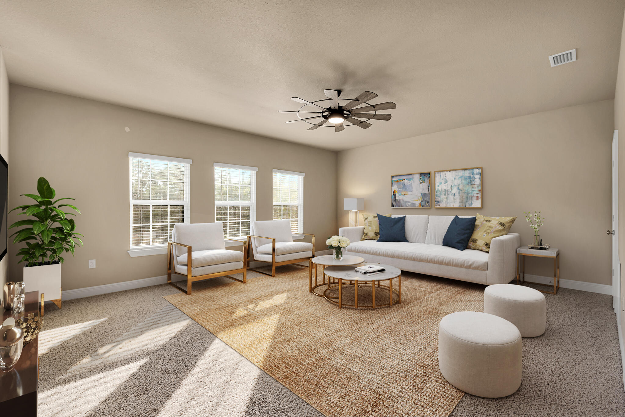 40 Constance Court Santa Rosa Beach, FL 32459 - Photo 35 of 44 a living room with furniture and a large window