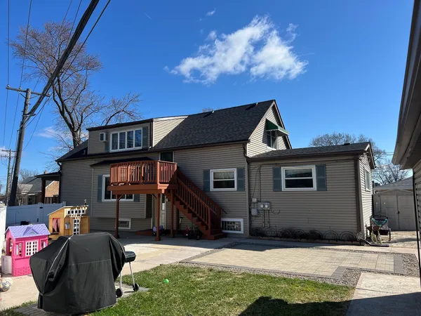 a backyard of a house