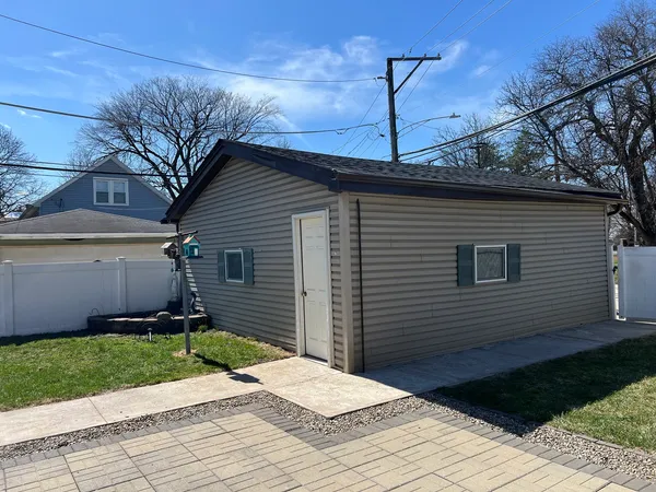 a view of a house with a patio